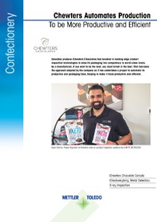Chewter's Chocolates Installs Product Inspection Systems | Case Study