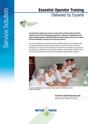 Operator Training Plan for Safe Ready Meal Production | mt.com