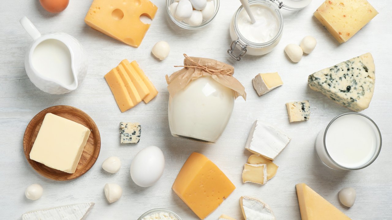 Dairy Products on Table