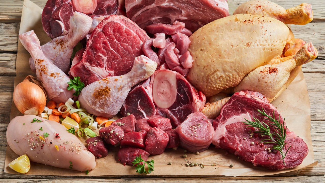 Meat and poultry for food inspection