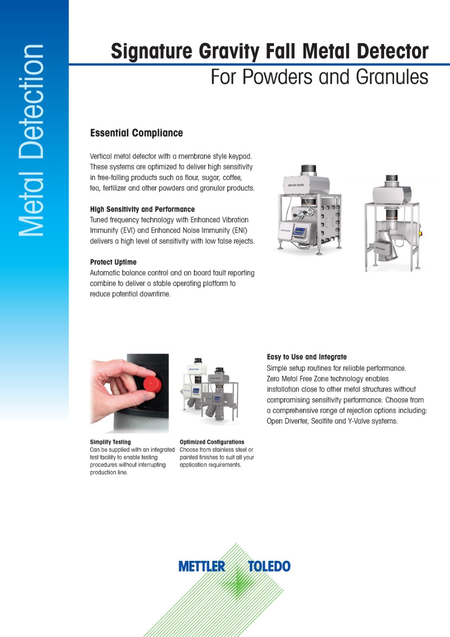 Signature Gravity Fall Metal Detector | Datasheet
