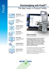 Checkweighing with ProdX Software | Datasheet