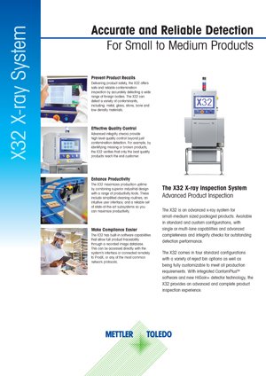 Système d’inspection par rayons X X32 | Fiche technique