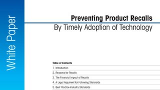 Prevent Food Product Recalls with Advanced Technology Prevent Food Product Recalls with Advanced Technology
