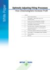 Optimize Filling Processes with Dynamic Checkweighers | White Paper Optimize Filling Processes with Dynamic Checkweighers | White Paper