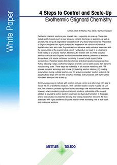 発熱を伴うグリニャール反応、およびスケールアップを制御するための4つのステップ（日本語版）