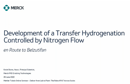 development of a transfer hydrogenation controlled by nitrogen flow